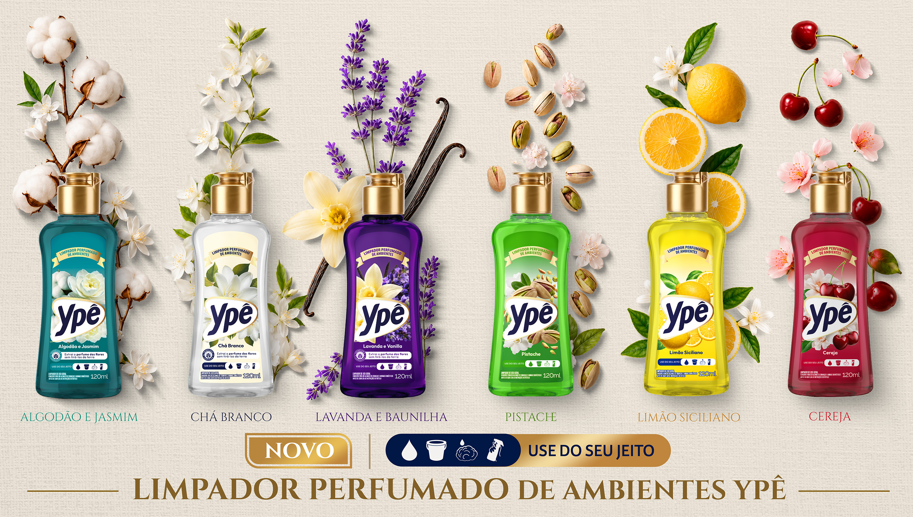 Limpadores Perfumados Concentrados Ypê